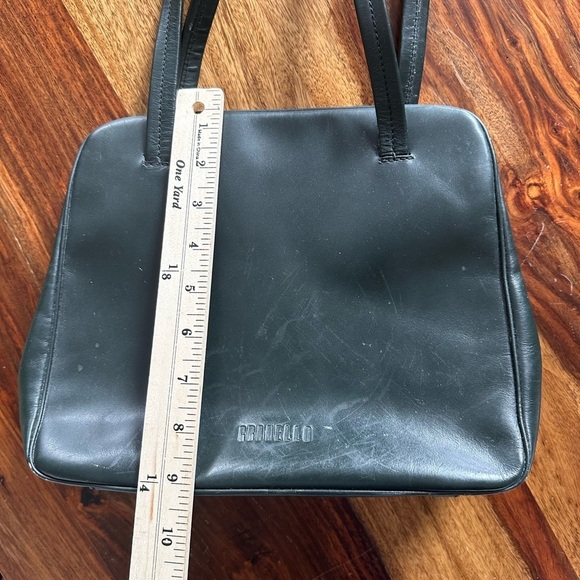 Granello by PRADA Leather Shoulder Bag Made in Italy green - Picture 8 of 13